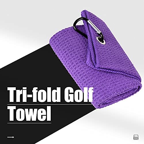 Mile High Life Tri-fold Golf Towel | 16" X 24" | Premium Microfiber Fabric | - Image 2