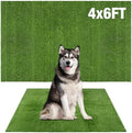 GLOBREEN Artificial Grass Pad for Dogs Potty, 4FTX6FT Pets Fake Grass Pee Pads by WelcomeGLOBREEN