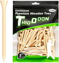 THIODOON Golf Tees Professional Natural Wood Golf Tees Pack of 100, Golfing by THIODOON