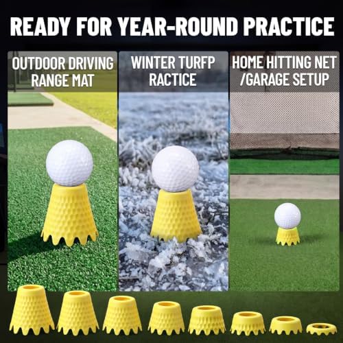 Plastic Golf Simulator Tees, 1/4 to 2 Inch - Image 4