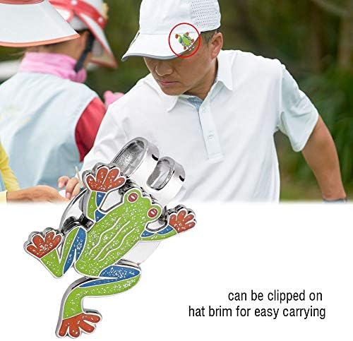 Hat Clip, Adorable Frog Shape Metal Mini Magnetic Ball Marker Golfer Hat Visor - Image 5