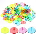 Styquenzer Golf Ball Marker, Bulk 50 Pcs Multicolor Plastic Round Golf Ball by Unknown