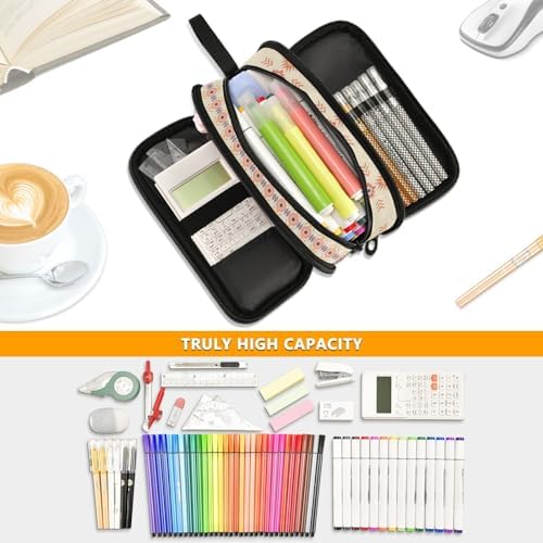 ZAZYXTJ Western Aztec Pencil Case Large Capacity Pencil Pouch - Image 5