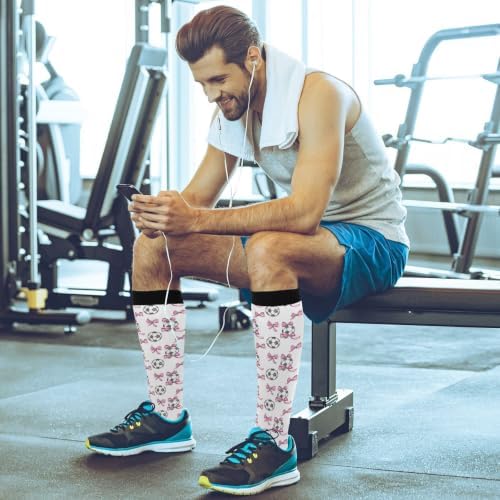 White Baseballs Stitching Compression Sock - Image 6
