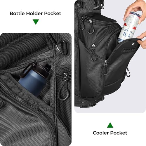 Findway 14 Way Golf Stand Bag, Lightweight Golf Bag - Image 3