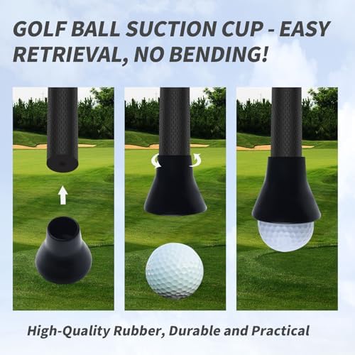 Golf Ball Picker Upper for Putter Large Grip, 3 Pack Golf Ball Retriever for - Image 6