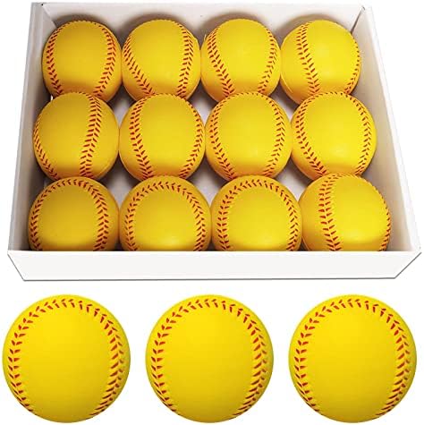 Soft Baseballs, Foam Training Baseball 12 Pack by Baisidiwei