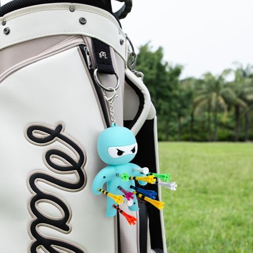 Golf Tee Holder, Ninja Portable Funny Golf Tees Holder Keychain Golf Gift Golf - Image 7