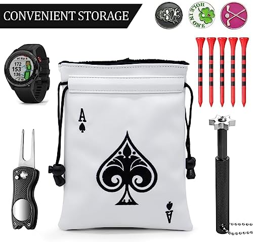 montela golf Valuables Pouch, Ace Poker Golf Bag Pouch - Image 4