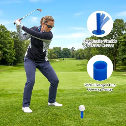 8PCS Rubber Golf Tees with Holder - Image 4