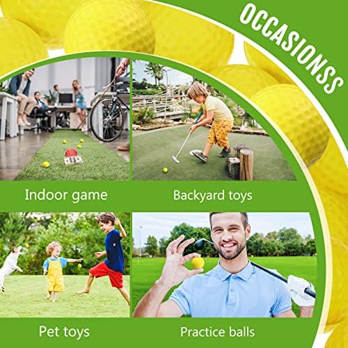 Junkin 24 Pcs Foam Golf Balls Practice Realistic Feel - Image 6