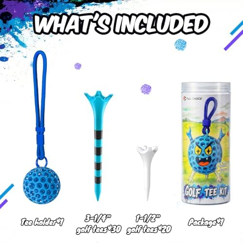Durable Plastic Golf Tees, 100/50 Pack, Designed to Reduce Friction and Side - Image 2