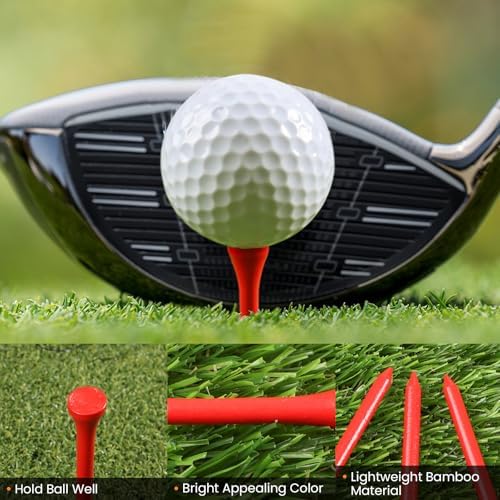 FINGER TEN Golf Tees Wood Bulk - Image 4