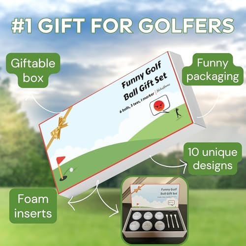 Funny Golf Ball Gift Set for Dad, and Golfers - Image 2