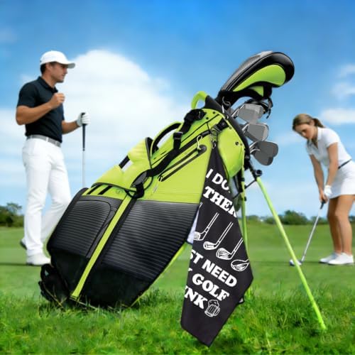 I Don't Need Therapy I Just Need Play Golf Golf Towel - Image 3
