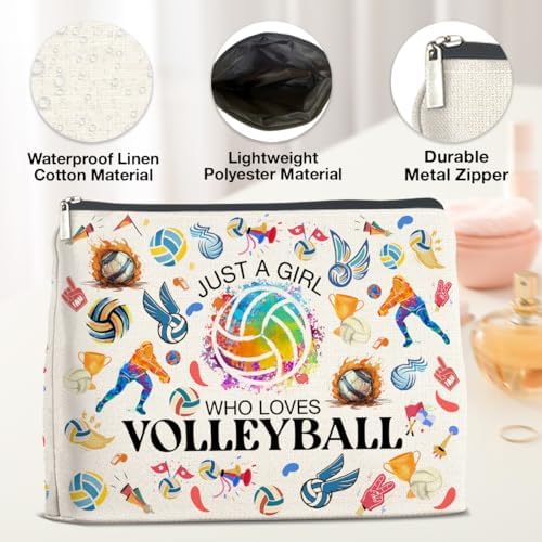 YeleY Volleyball Lover Gift Makeup Bag - Image 3