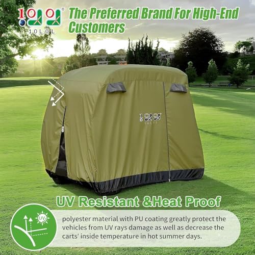 10L0L Universal 2-4 Passenger Golf Cart Cover - Image 2