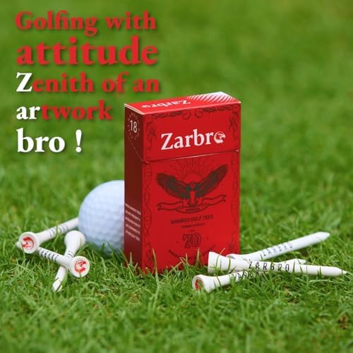 Premium Bamboo Wood Golf Tees, ) Funny Golf Bag Accessories, 2 3/4 Golf Tees in - Image 5