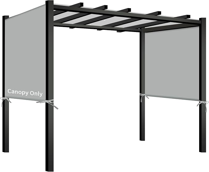 Pergola Shade Cover Replacement, 17 x 6.8 Ft, Adjustable Sliding Design by TNGAN