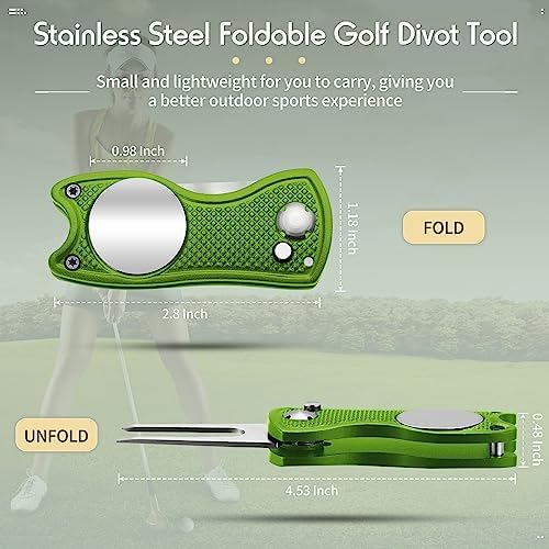 Skylety 4 Pcs Golf Divot Repair Tool Foldable - Image 3