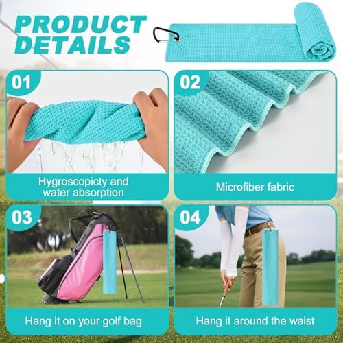 15 Pcs Golf Accessories Kit, Includes Cleaner Brush Towel Tees Golf Ball Bag - Image 2
