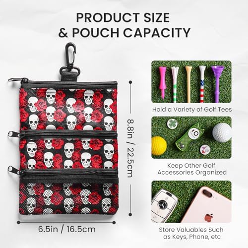 FINGER TEN Golf Pouch Bag with 4 Golf Pencil Set - Image 3