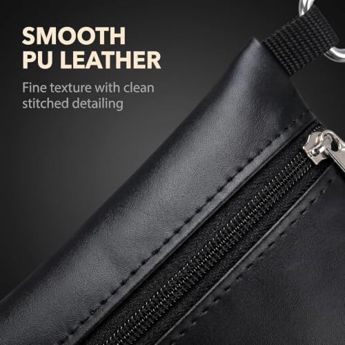 1Pc Black Mini Golf Tee Pouch Bag, Golf Ball Tee Storage Bag Leather Golf Tees - Image 3