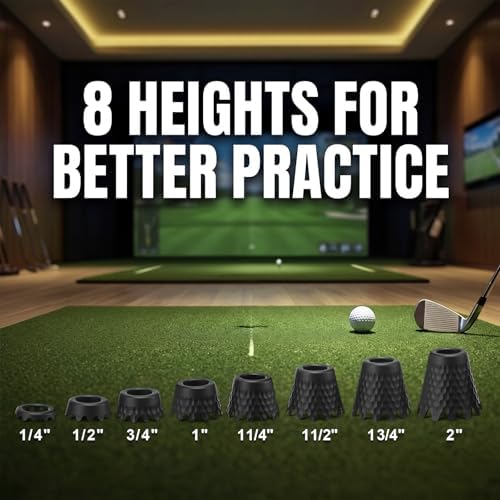Plastic Golf Simulator Tees, 1/4 to 2 Inch - Image 2