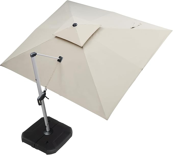 PURPLE LEAF Cantilever Patio Umbrella 10' X 12' Large, Wind Resistant, 3-Yr by PURPLELEAF