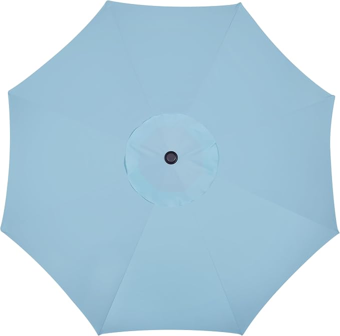 9' Outdoor Patio Umbrella, Outdoor Table Umbrella, Yard Umbrella, Market - Image 4