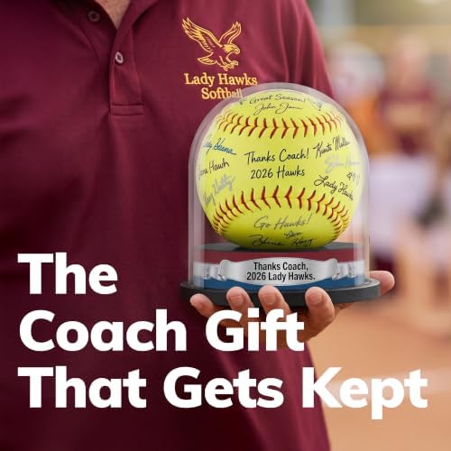 First Home Run Softball Display Case, Trophy Holder, Custom Label - Image 5