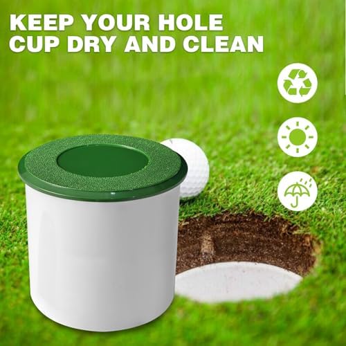 Set Golf Hole Cup with Protective Cover – Elevating Your Home Golfing - Image 6