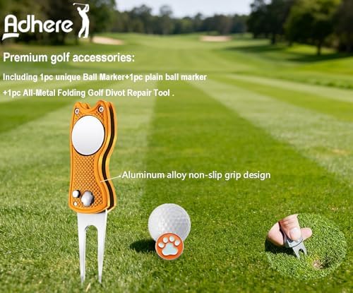 Adhere Golf Ball Markers & Divot Tools Personlized Enamel Ball Markers - Image 5