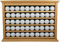 Golf Ball Display Case | Holds 50 Golf Balls | Handcrafted Solid Wood | Four by EurekaGolfProducts