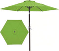 JEAREY 7.5 ft Outdoor Patio Umbrella, Table Umbrella, Grass Green | 6 Sturdy by JEAREYOutdoorsCollection