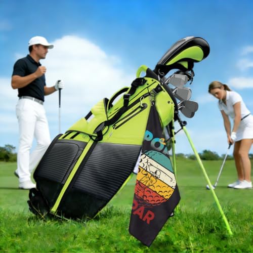 Best Poppy By Par Funny Men Dad Sports Golf Towel - Image 3
