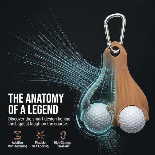 3D Printed Golf Ball Holder Sack – Funny Clip-On Pouch - Image 6