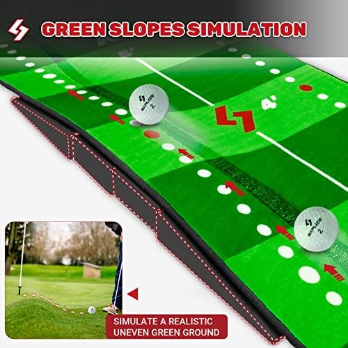 SAPLIZE Golf Putting Mat, Visible Trajectory Tracing, - Image 3