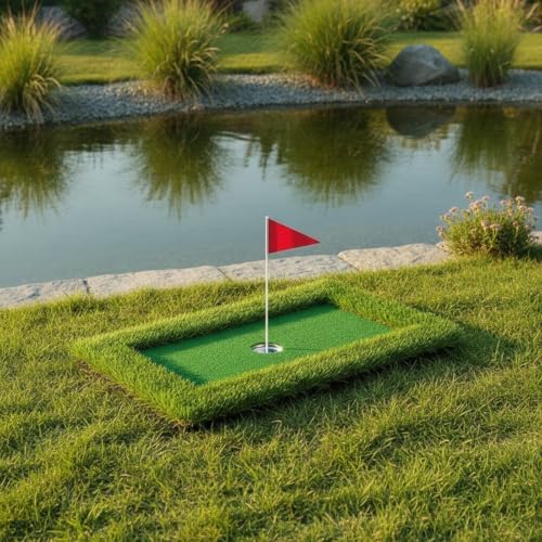 Easy to Set up Water Putting Game | Compact 60 X 90 Cm Size, Golf Mat - Image 7