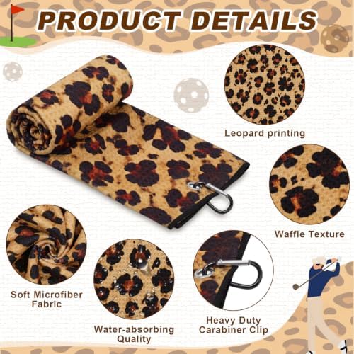 Mindsoft 2 Pieces Funny Golf Towel Microfiber Embroidered Ball Towels - Image 3