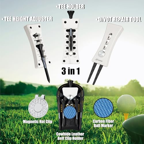 SANDIAN, All-in-1 Value Pak, Adjustable Golf Tee Height Setter - Image 3