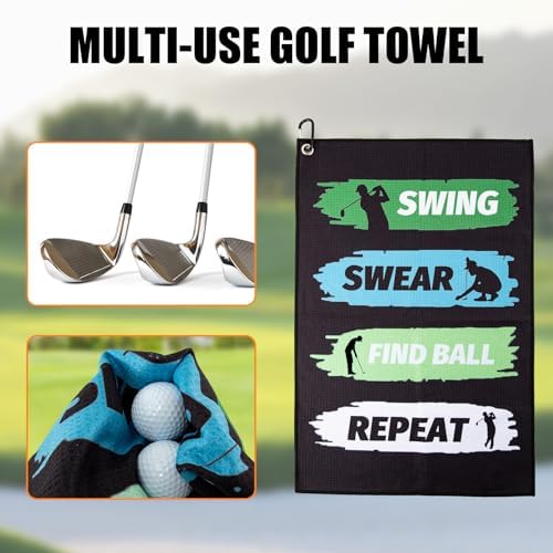 TUYUU Funny Golf Towels Waffle Microfiber Golf Accessories - Image 3