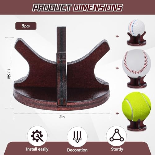 WinnerWhy Wooden Golf Ball Display Stand - Image 2