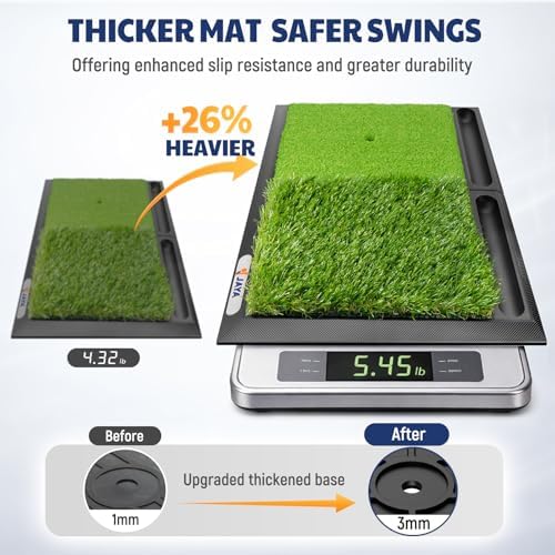 JAYA Golf Hitting Mat with Heavy Rubber Base, Foldable Golf Practice Mat - Image 2
