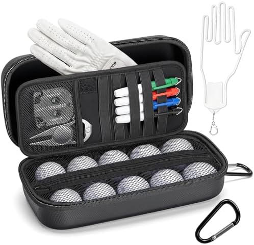 Golf Glove Holder Case with Removable Glove Shaper by Yewltvep