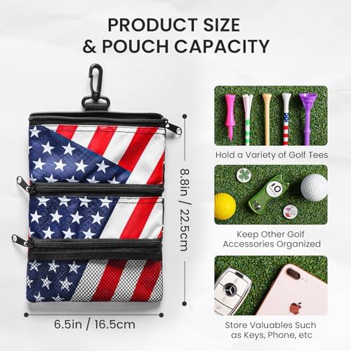 Amy Sport Golf Valuables Pouch Pocket - Image 3