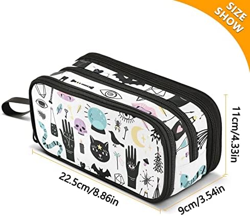 ZAZYXTJ Goth Witch Pencil Case Large Capacity Pencil Pouch - Image 3