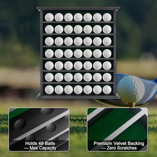 49 Golf Ball Display Case Wall Mounted - Image 3