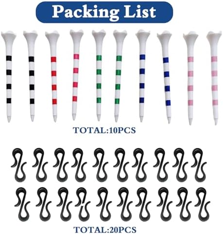Golf Tee Holder Hat Clip, with 10 Golf Tees - Image 2