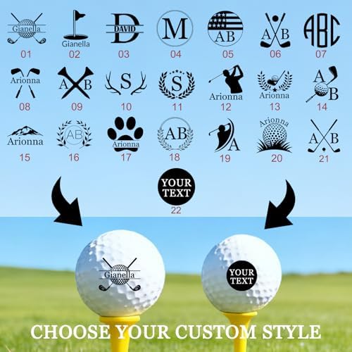 Custom Golf Ball Stamp Marker Personalized Quick-Dry Monogram Golf Ball Stamp - Image 4
